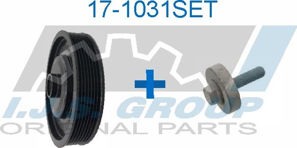 IJS GROUP 17-1031SET - Poulie, vilebrequin droxauto.com