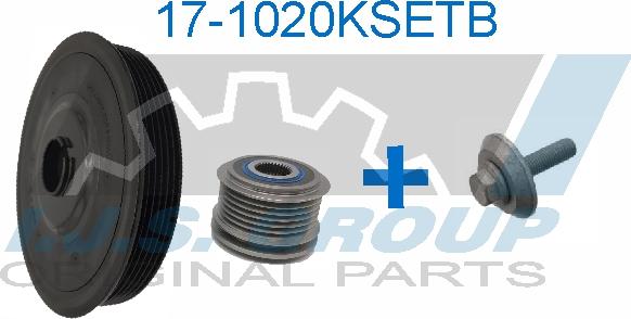 IJS GROUP 17-1020KSET.B - Poulie, vilebrequin droxauto.com