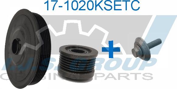 IJS GROUP 17-1020KSET.C - Poulie, vilebrequin droxauto.com