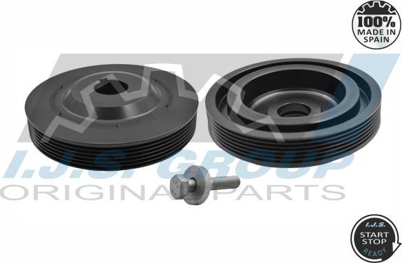 IJS GROUP 17-1104SET - Poulie, vilebrequin droxauto.com