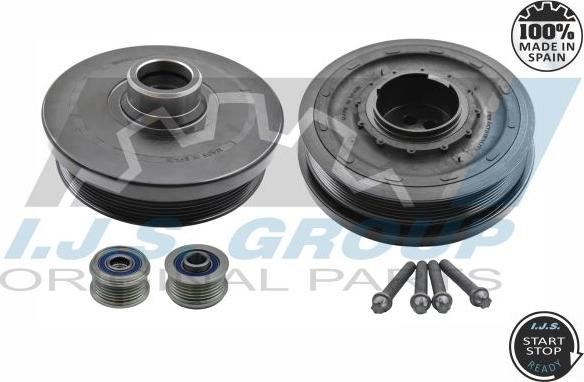 IJS GROUP 17-1136KSET - Poulie, vilebrequin droxauto.com