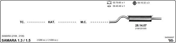 IMASAF 545000007 - Échappement droxauto.com