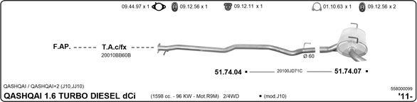 IMASAF 558000099 - Échappement droxauto.com