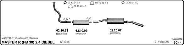 IMASAF 566000074 - Échappement droxauto.com