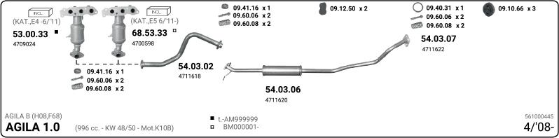 IMASAF 561000445 - Échappement droxauto.com