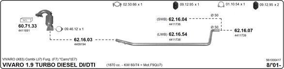 IMASAF 561000417 - Échappement droxauto.com