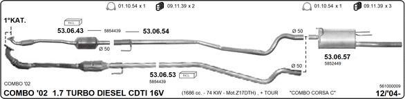 IMASAF 561000009 - Échappement droxauto.com