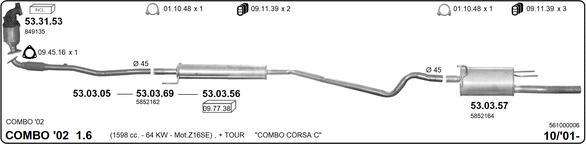 IMASAF 561000006 - Échappement droxauto.com