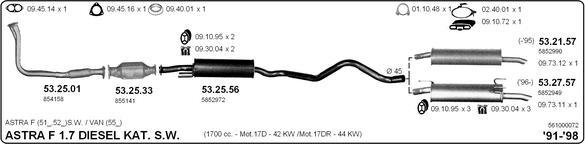 IMASAF 561000072 - Échappement droxauto.com