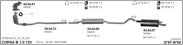 IMASAF 561000191 - Échappement droxauto.com