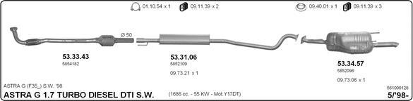 IMASAF 561000128 - Échappement droxauto.com