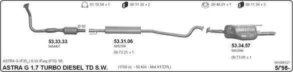IMASAF 561000127 - Échappement droxauto.com