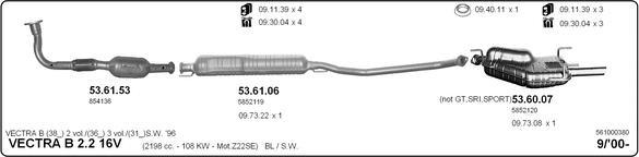 IMASAF 561000380 - Échappement droxauto.com