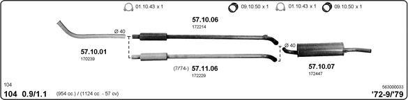 IMASAF 563000033 - Échappement droxauto.com