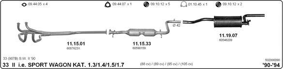 IMASAF 502000090 - Échappement droxauto.com