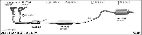 IMASAF 502000014 - Échappement droxauto.com