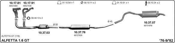 IMASAF 502000013 - Échappement droxauto.com