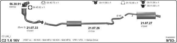 IMASAF 514000061 - Échappement droxauto.com