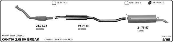 IMASAF 514000159 - Échappement droxauto.com