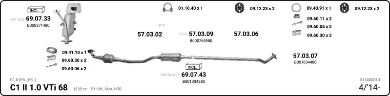 IMASAF 514000310 - Échappement droxauto.com
