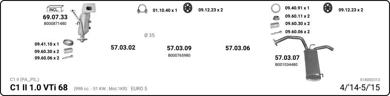 IMASAF 514000313 - Échappement droxauto.com