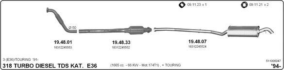 IMASAF 511000047 - Échappement droxauto.com