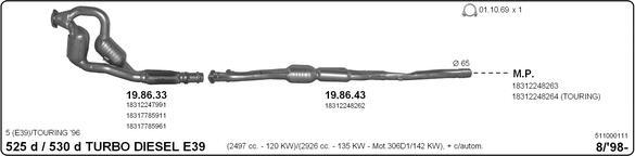 IMASAF 511000111 - Échappement droxauto.com