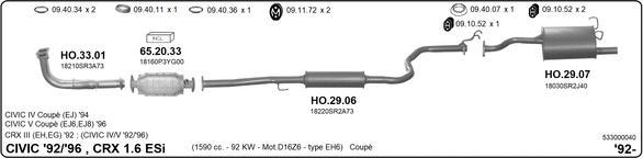 IMASAF 533000040 - Échappement droxauto.com