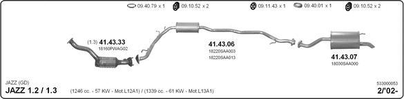 IMASAF 533000053 - Échappement droxauto.com