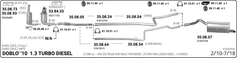 IMASAF 524000498 - Échappement droxauto.com
