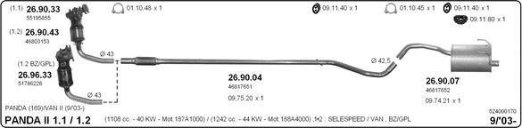 IMASAF 524000170 - Échappement droxauto.com