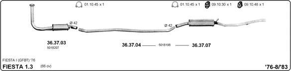 IMASAF 525000106 - Échappement droxauto.com
