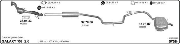 IMASAF 525000376 - Échappement droxauto.com