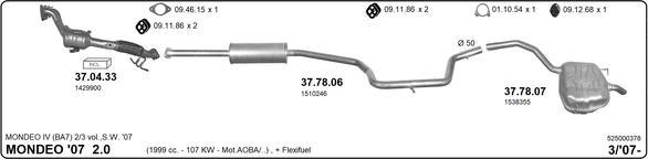 IMASAF 525000378 - Échappement droxauto.com