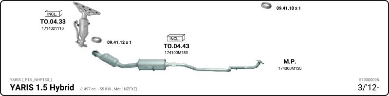 IMASAF 579000095 - Échappement droxauto.com