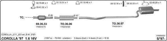 IMASAF 579000023 - Échappement droxauto.com