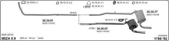 IMASAF 573000044 - Échappement droxauto.com