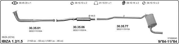 IMASAF 573000045 - Échappement droxauto.com