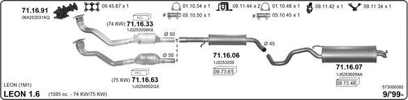IMASAF 573000082 - Échappement droxauto.com