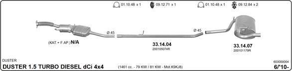 IMASAF 603000004 - Échappement droxauto.com