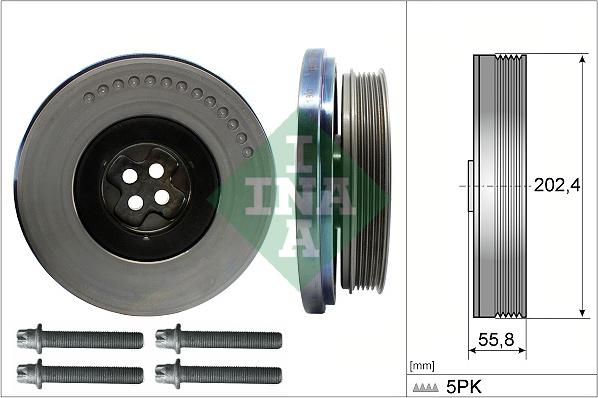 INA 544 0603 20 - Poulie, vilebrequin droxauto.com