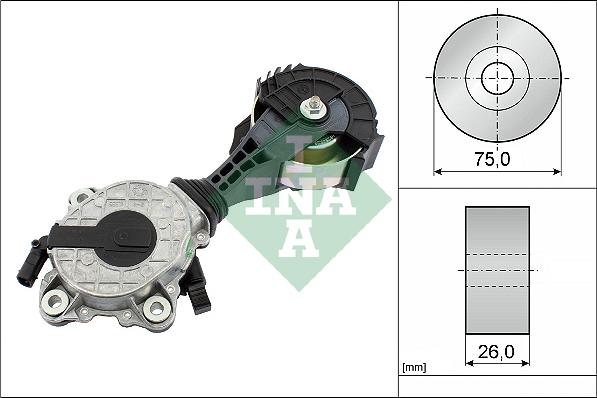 INA 534 0425 10 - Tendeur de courroie, courroie trapézoïdale à nervures droxauto.com