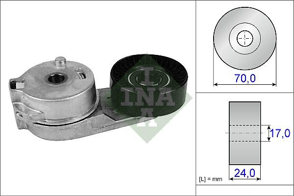 INA 534 0217 10 - Tendeur de courroie, courroie trapézoïdale à nervures droxauto.com