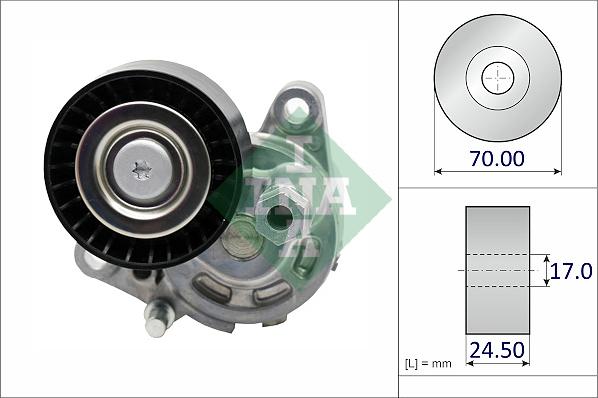 INA 534 0776 10 - Tendeur de courroie, courroie trapézoïdale à nervures droxauto.com
