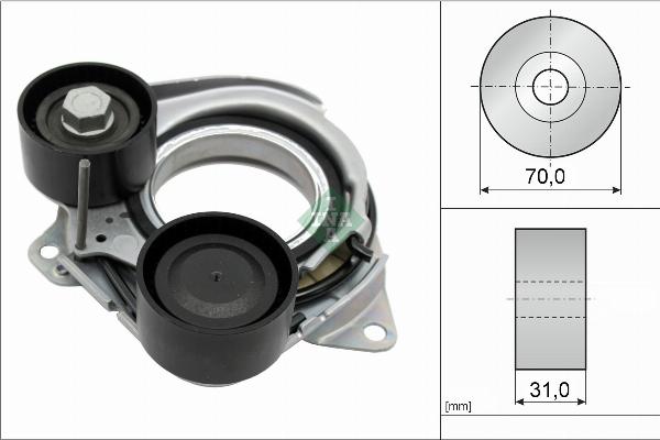 INA 534 1010 10 - Tendeur de courroie, courroie trapézoïdale à nervures droxauto.com