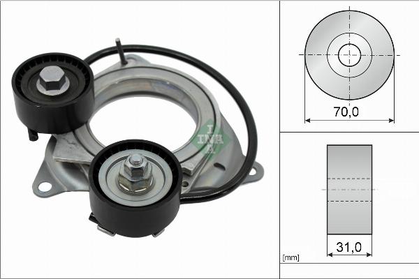 INA 534 1011 10 - Tendeur de courroie, courroie trapézoïdale à nervures droxauto.com