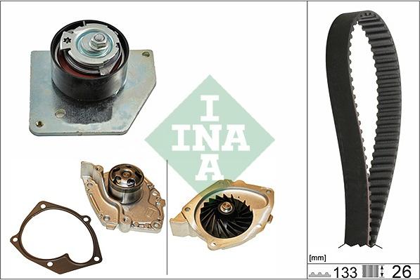 INA 530 0579 30 - Pompe à eau + kit de courroie de distribution droxauto.com