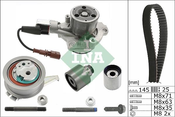 INA 530 0699 30 - Pompe à eau + kit de courroie de distribution droxauto.com