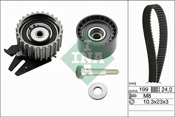 INA 530 0628 10 - Kit de distribution droxauto.com