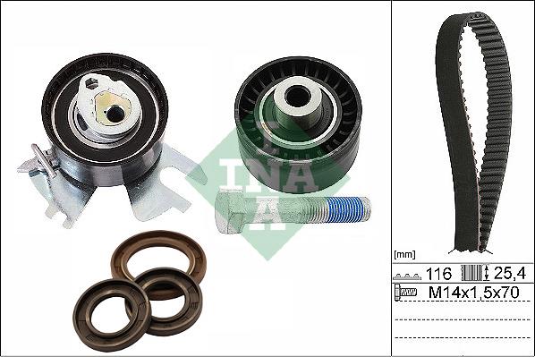 INA 530 0876 10 - Kit de distribution droxauto.com